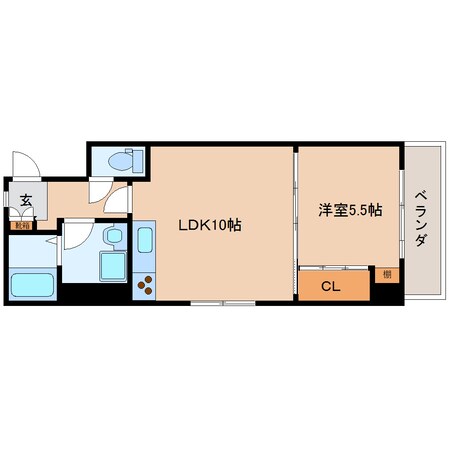 東静岡駅 徒歩8分 6階の物件間取画像